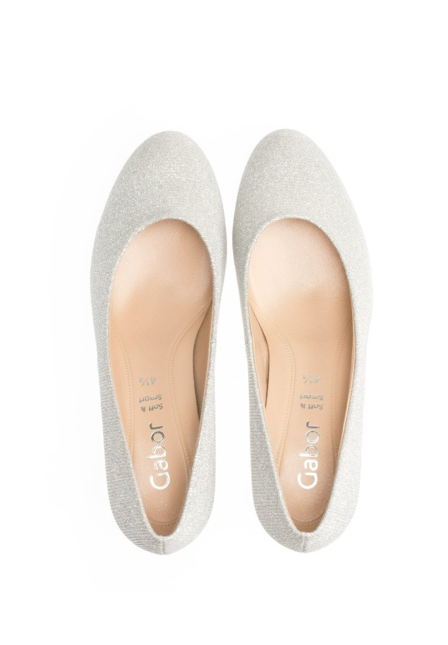 Gabor Silver Classic Heels