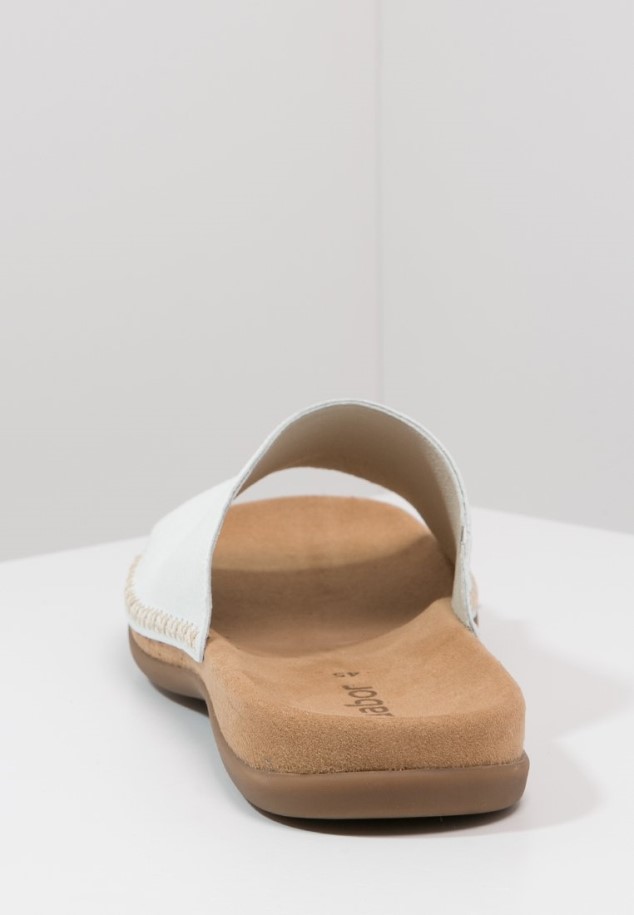 Gabor White Mules