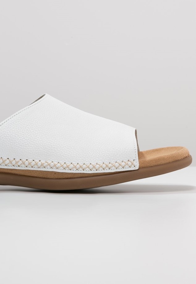 Gabor White Mules