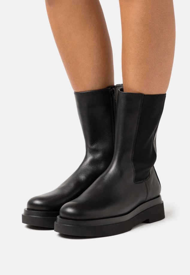 Platform Boots Black Gabor