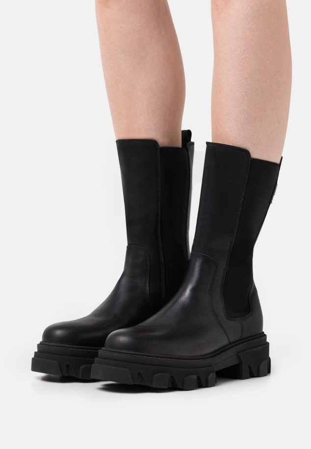 Platform Boots Black Gabor