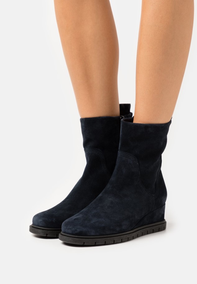 Platform Ankle Boots Gabor Dark Indigo