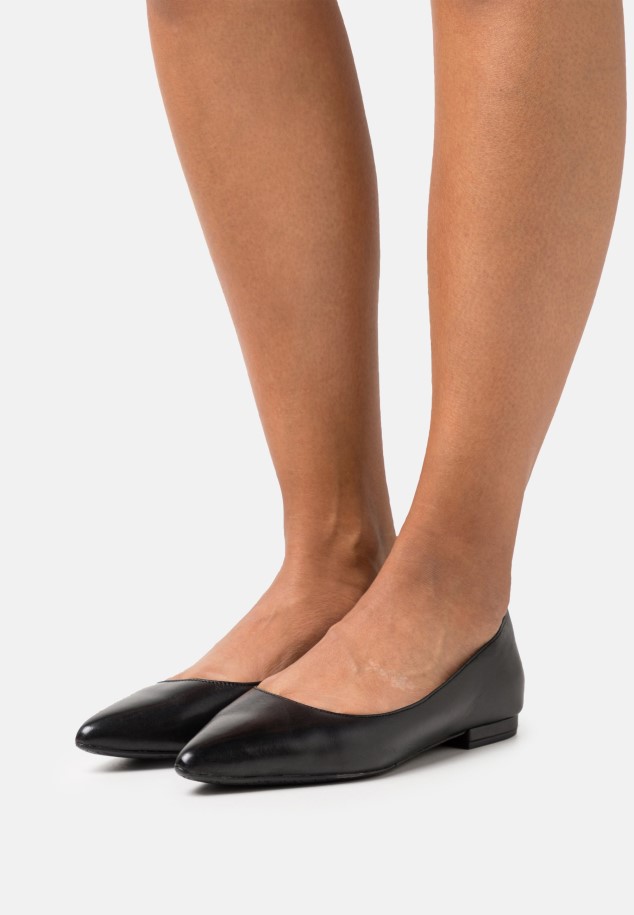 Gabor Dark Blue Ballet Pumps