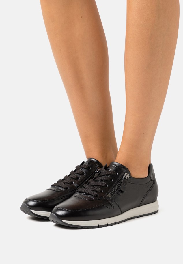 Black Gabor High-Top Trainers