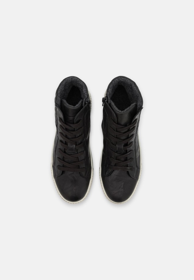 Black Gabor High-Top Trainers