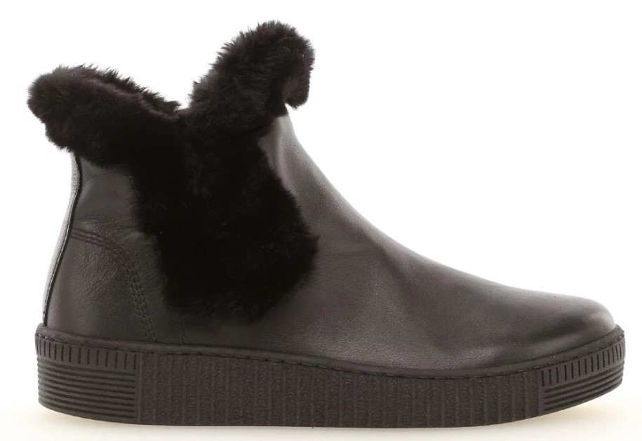 Gabor 33.737-27 - Bootie Plateau Smooth Leather Black