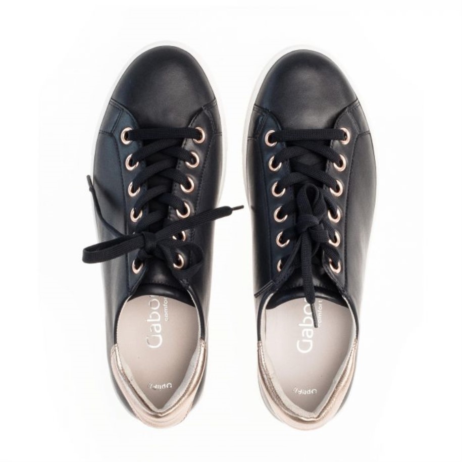 Gabor 46515.66 - Navy And Rose Gold Leather