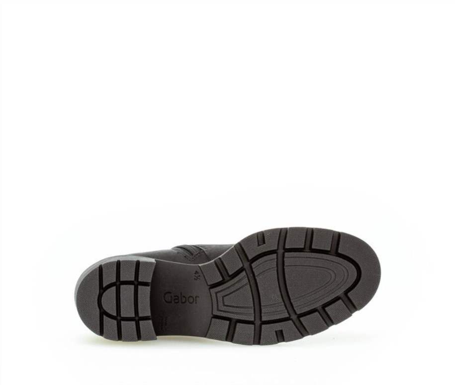 Gabor 72841.27 - Black Oiled Nubuck Leather