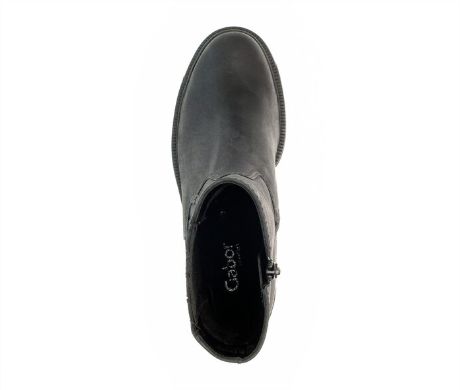 Gabor 72841.27 - Black Oiled Nubuck Leather