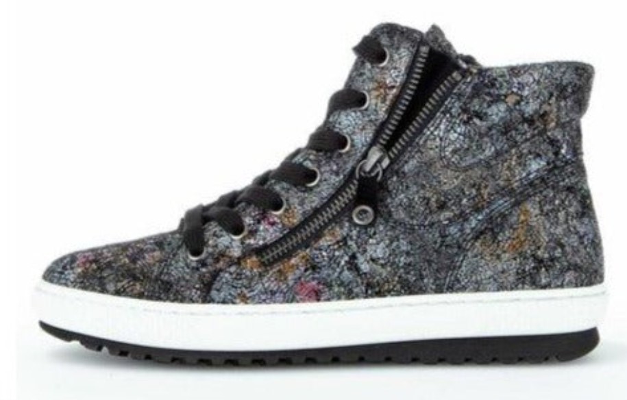 Gabor 73754.37 - Black Metallic Suede