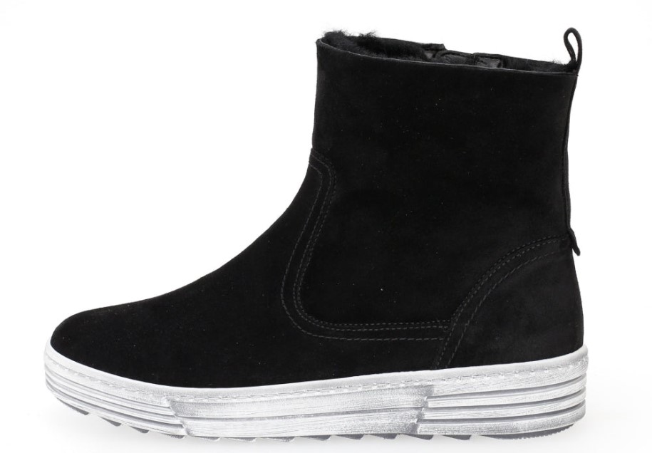 Gabor 73775.17 - Black Shearling Suede