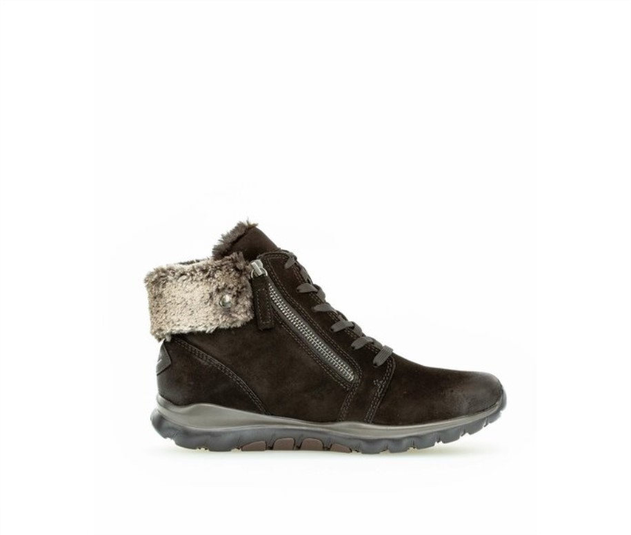 Gabor 76866.47 - Black Oiled Nubuck Leather