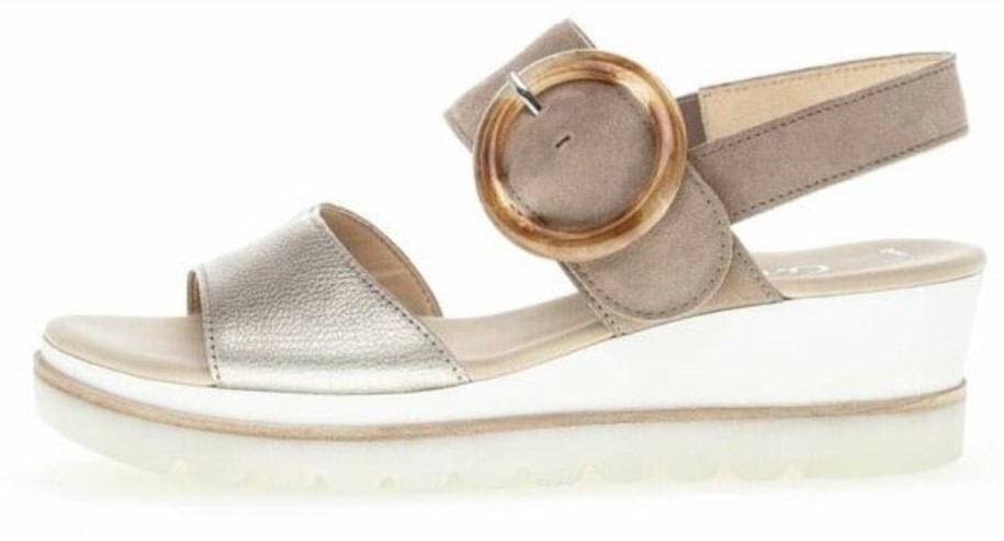 Gabor 84645-62 - Taupe Argent Suede