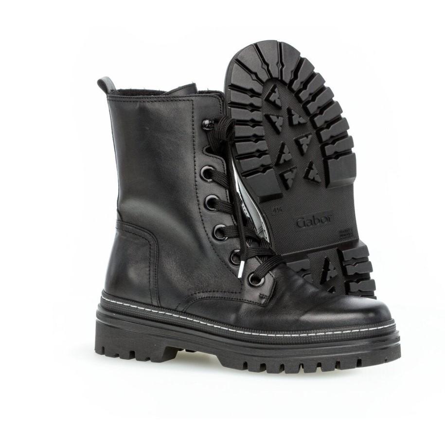 Gabor 91721-27 - Black Smooth Leather