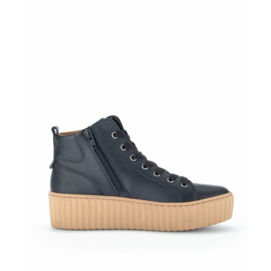 Gabor 93710-27 - Black Smooth Leather