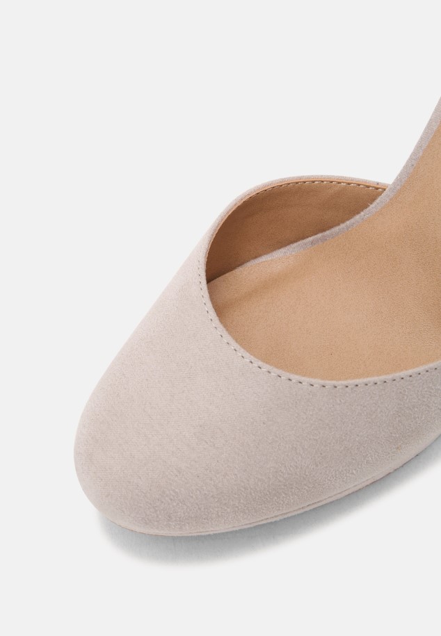 Light Grey Gabor Platform Heels