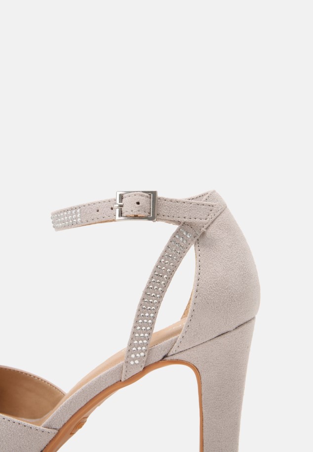 Light Grey Gabor Platform Heels