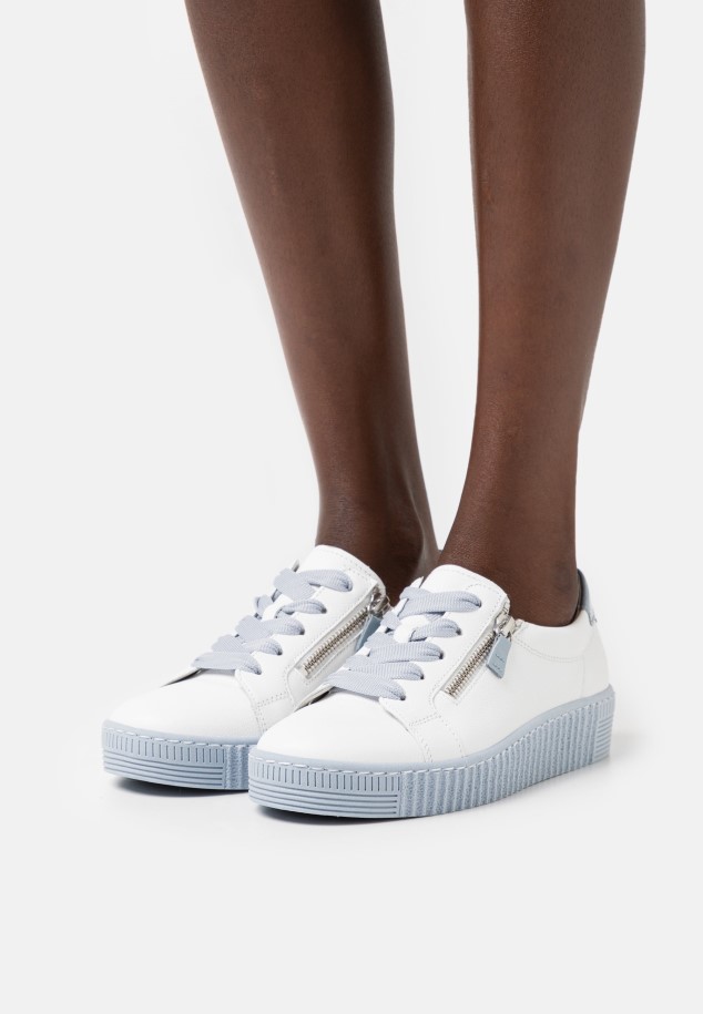 Weiss/Silber Gabor Trainers