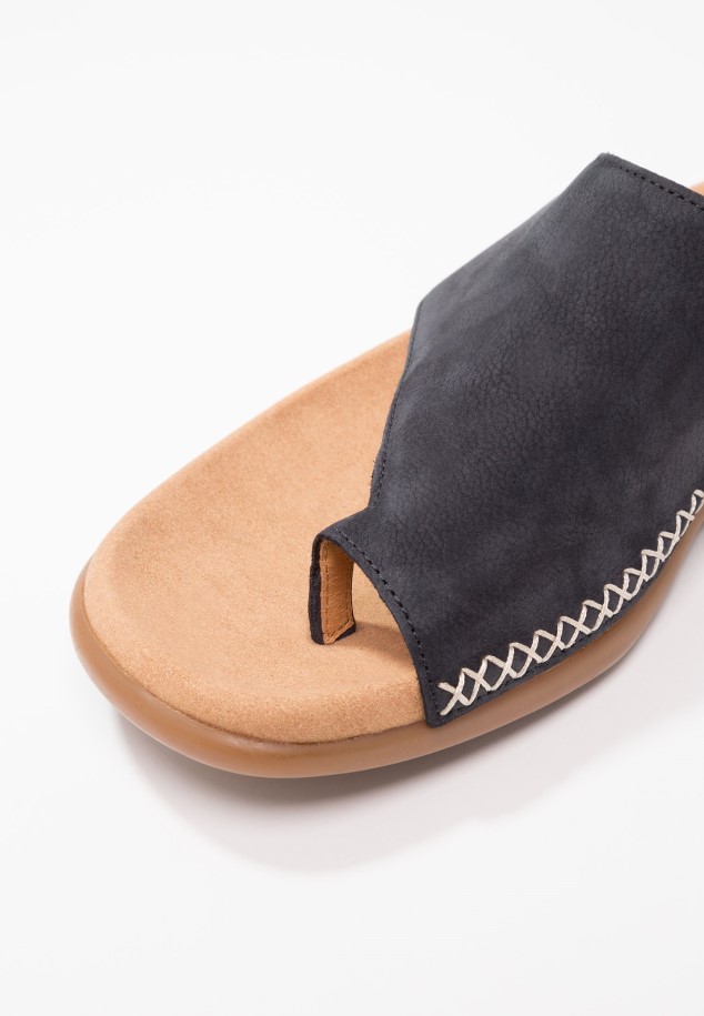 Gabor Night Blue T-Bar Sandals