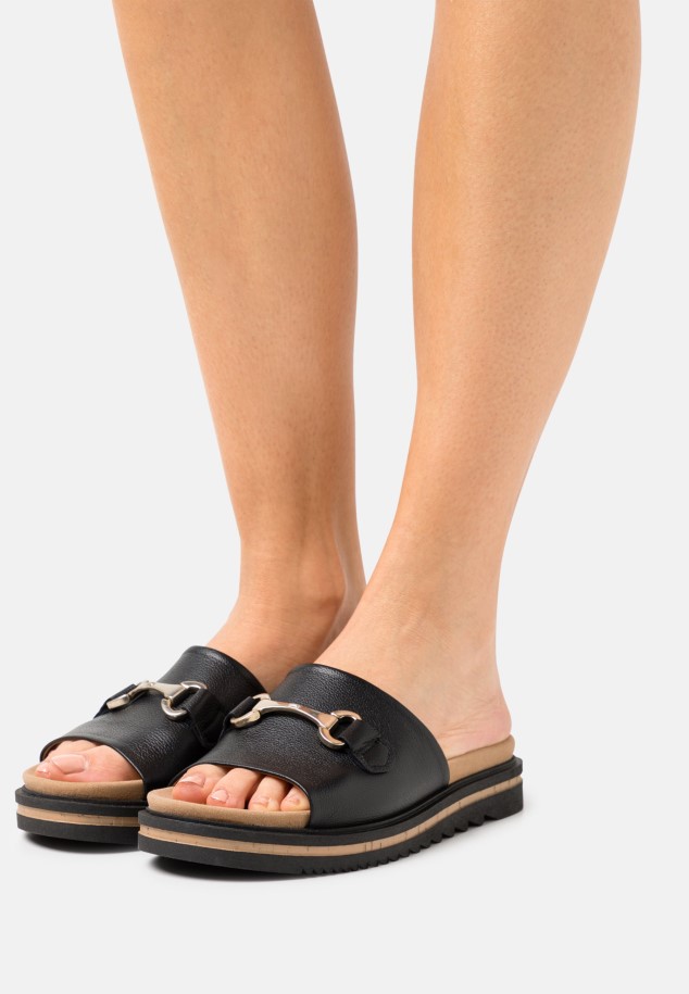 Gabor Night Blue T-Bar Sandals