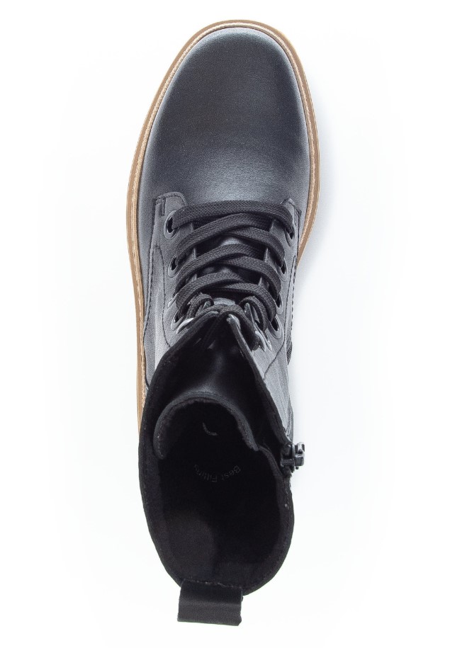 Women Gabor Lace-Up Ankle Boots Black