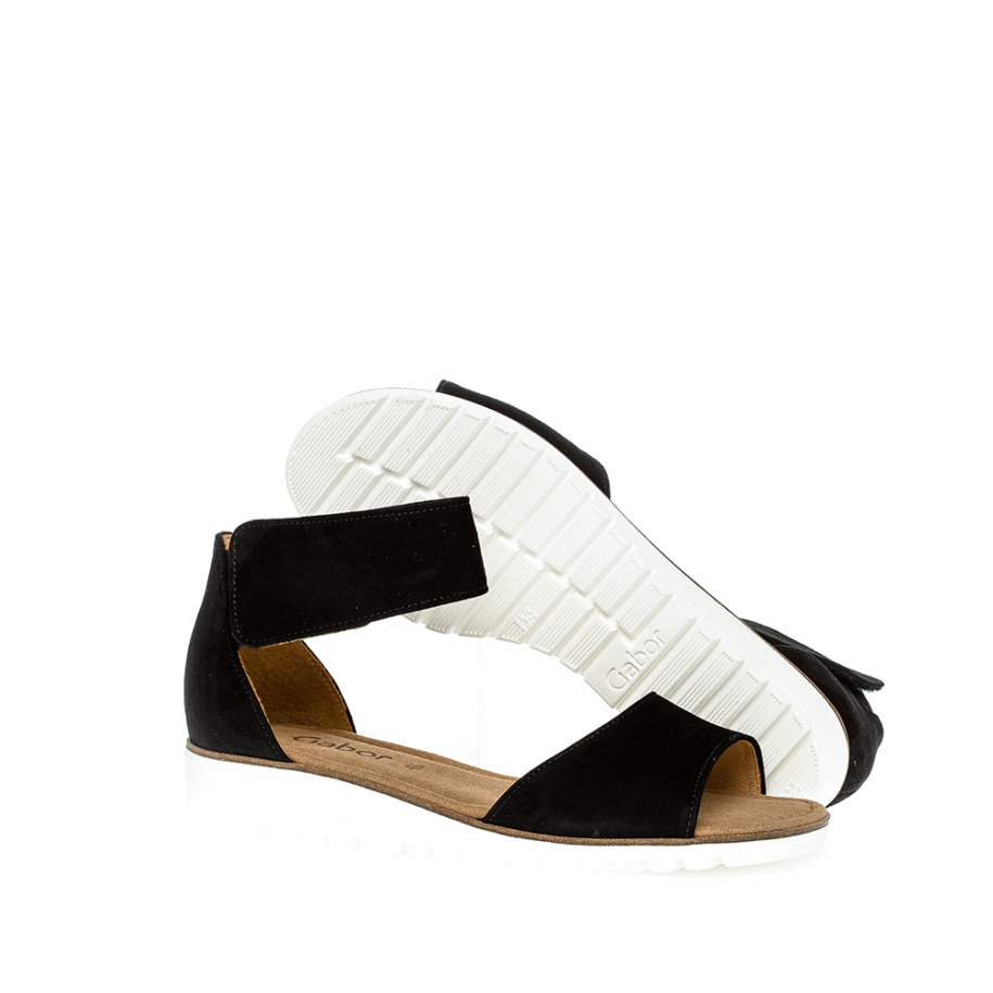 Black Gabor Anklestrap Sandal