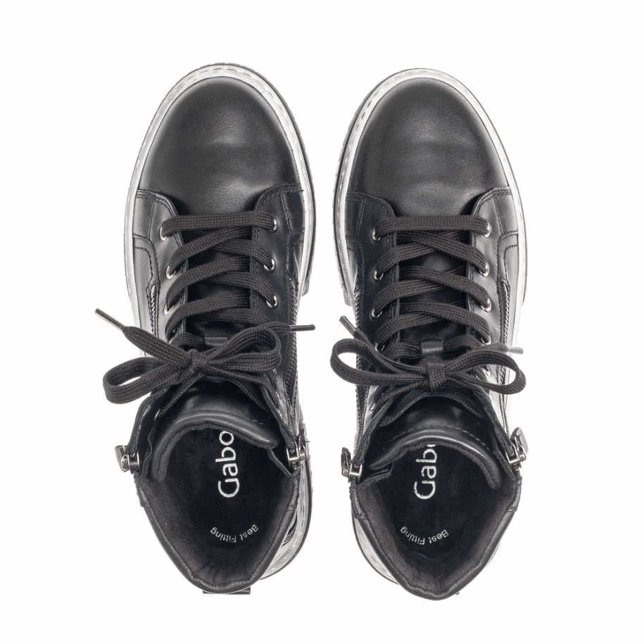 Black Gabor Sneaker Boot