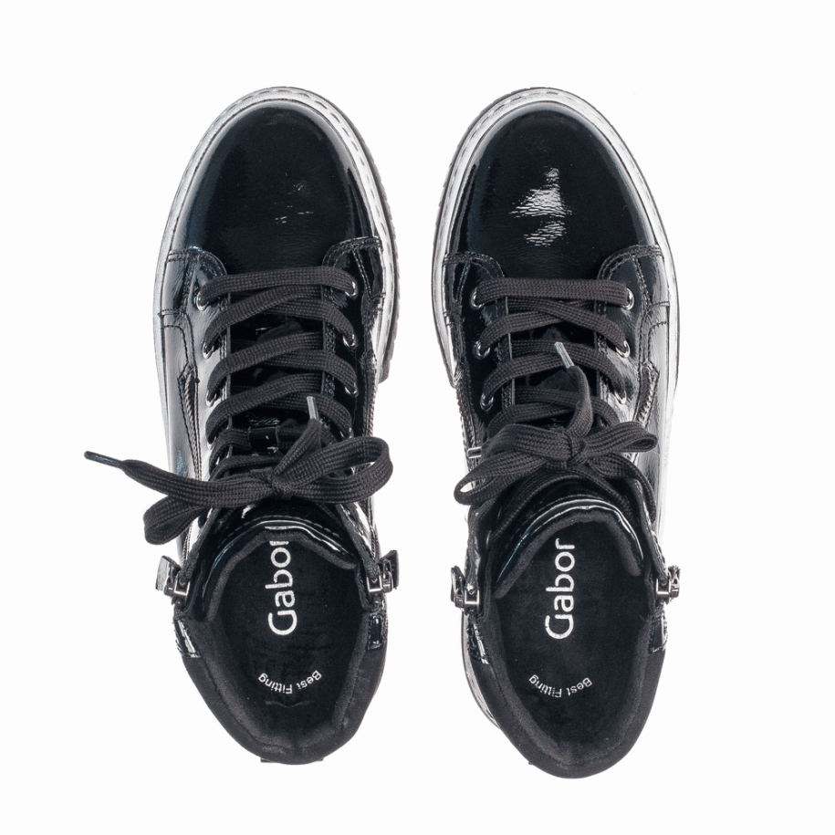 Black Micro Gabor Sneaker Boot