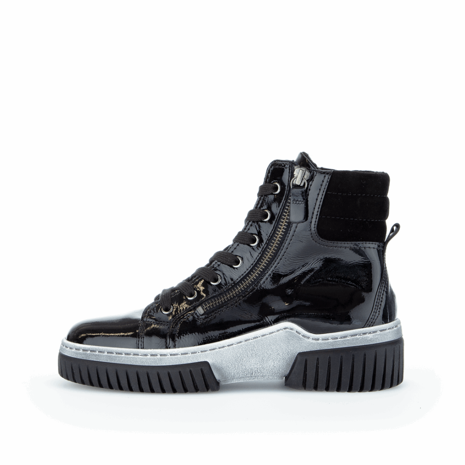 Black Weblam Sneaker Boot Gabor