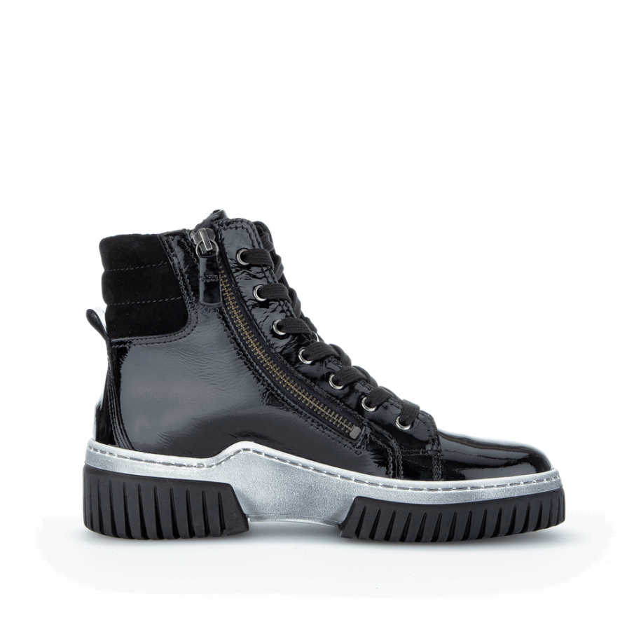 Black Weblam Sneaker Boot Gabor