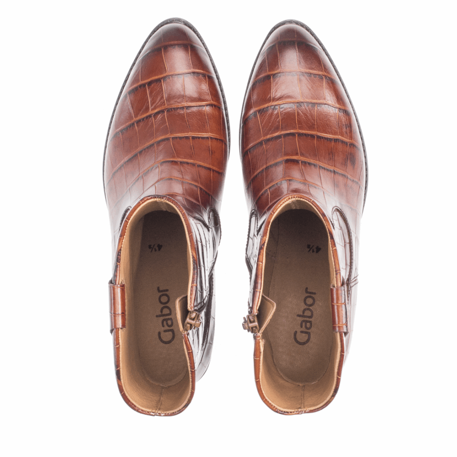 Brown Gabor Western Boot