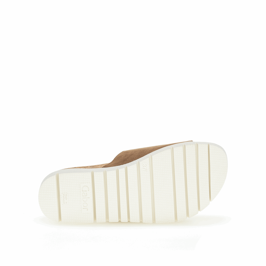 Caramel Gabor Slipon Sandal