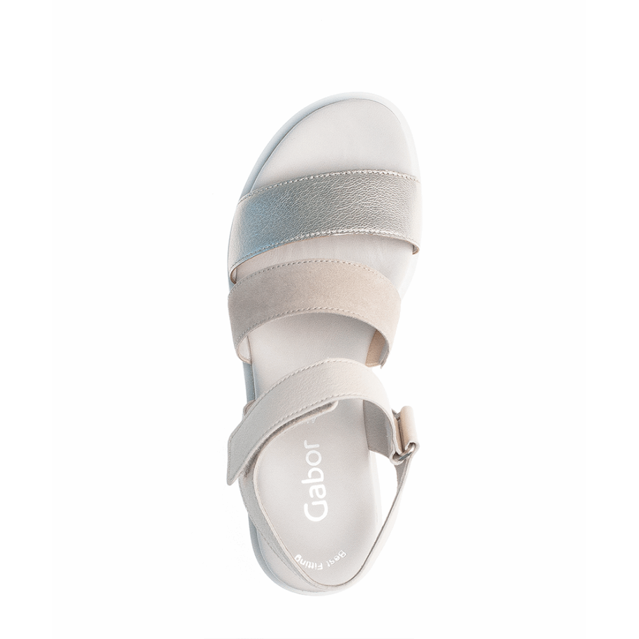 Cream/White Gabor Anklestrap Sandal