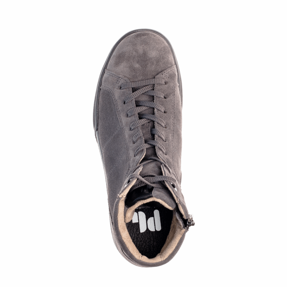 Dark Grey Men High Top Sneaker Gabor