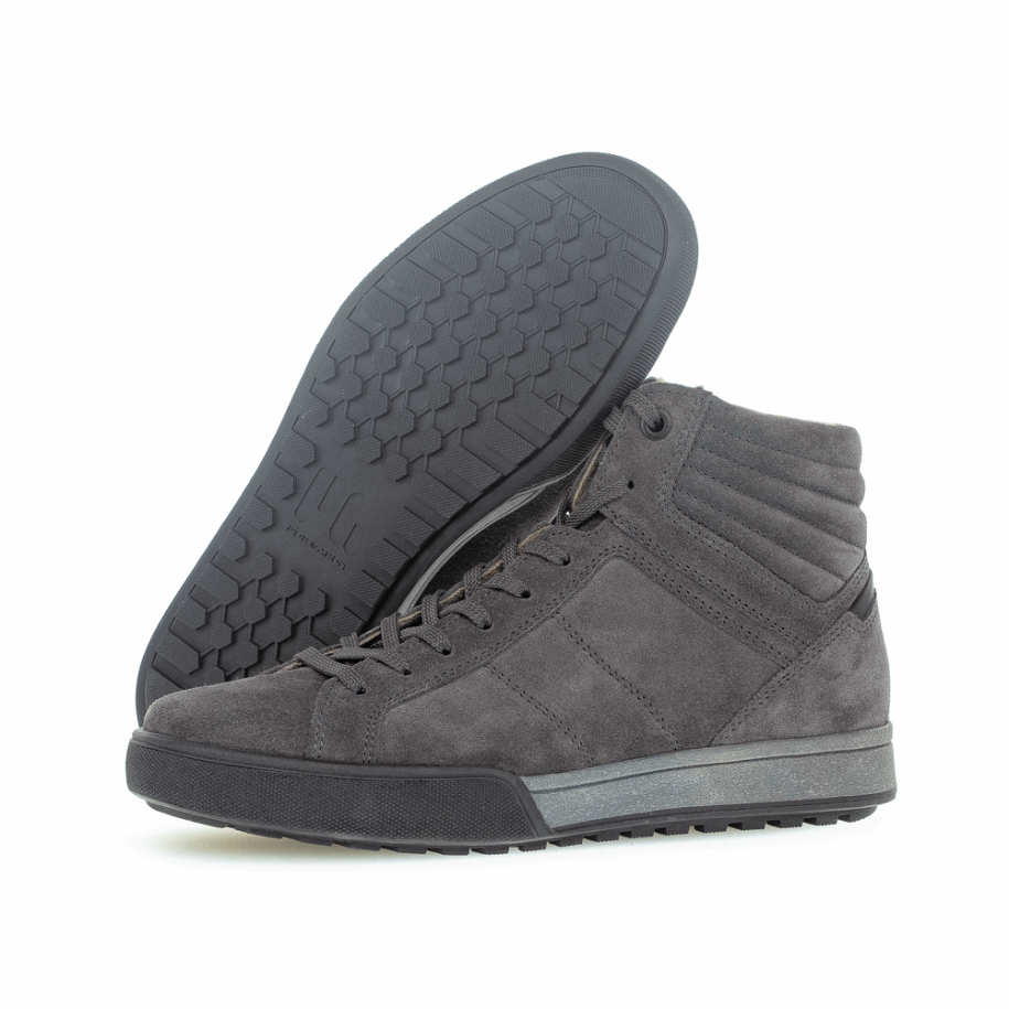 Dark Grey Men High Top Sneaker Gabor