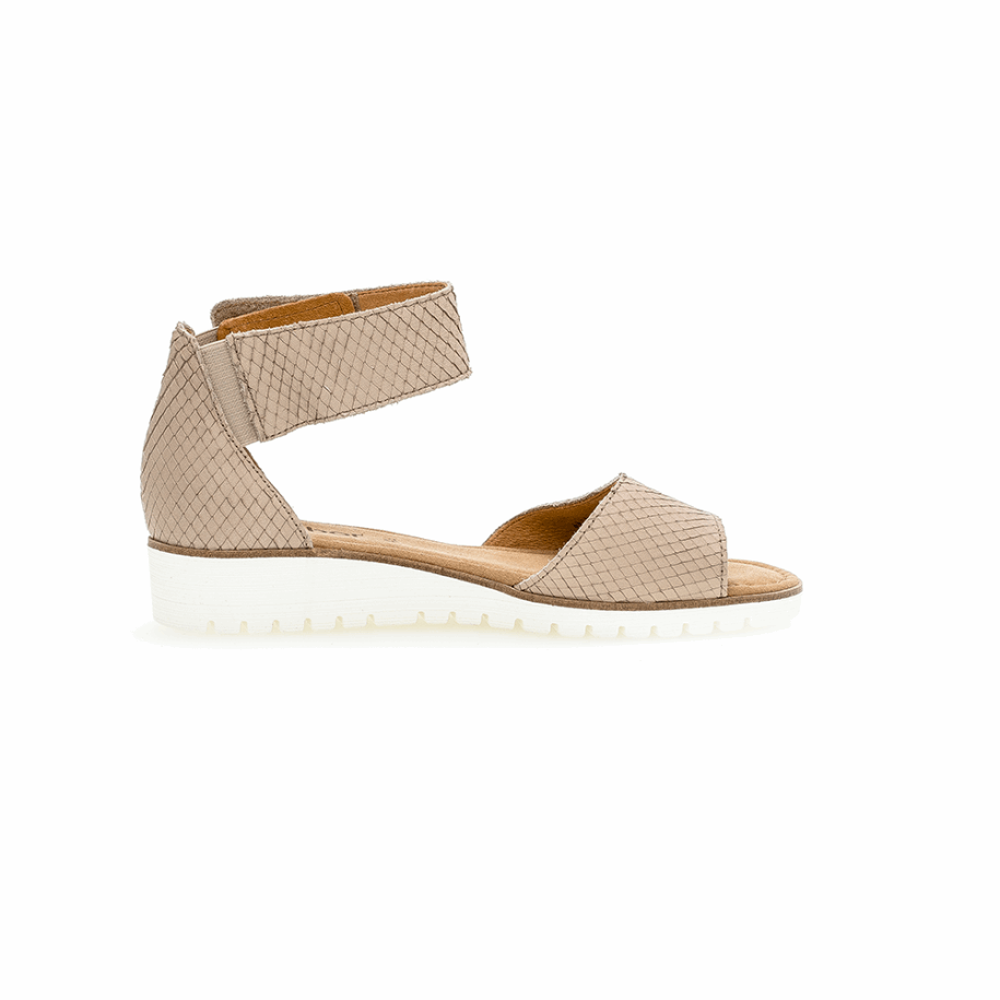 Gabor Beige Anklestrap Sandal
