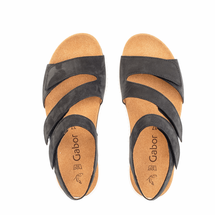 Gabor Night Blue Anklestrap Sandal