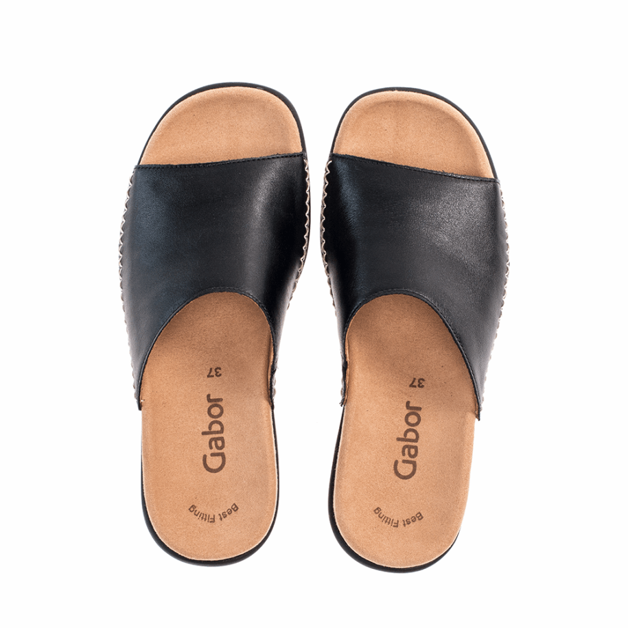 Gabor Slipon Sandal Black