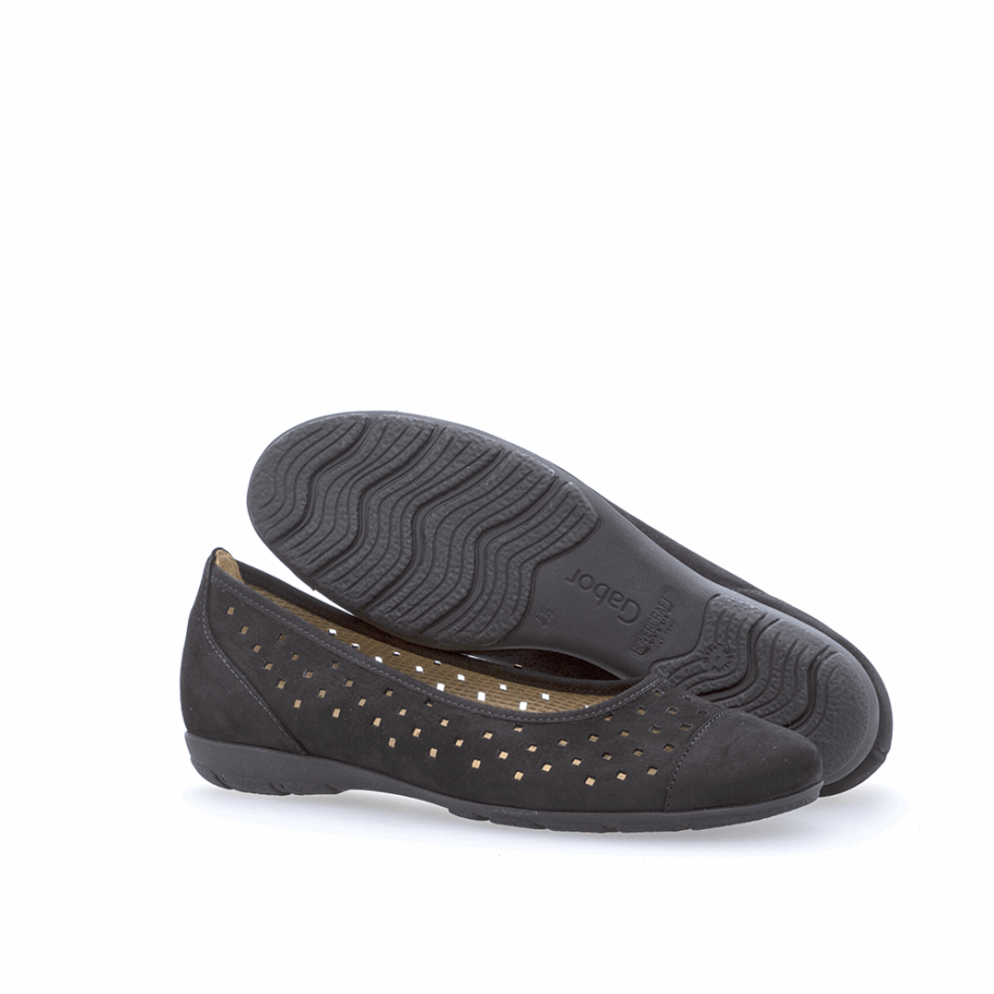 Perf. Balletflat Gabor Black