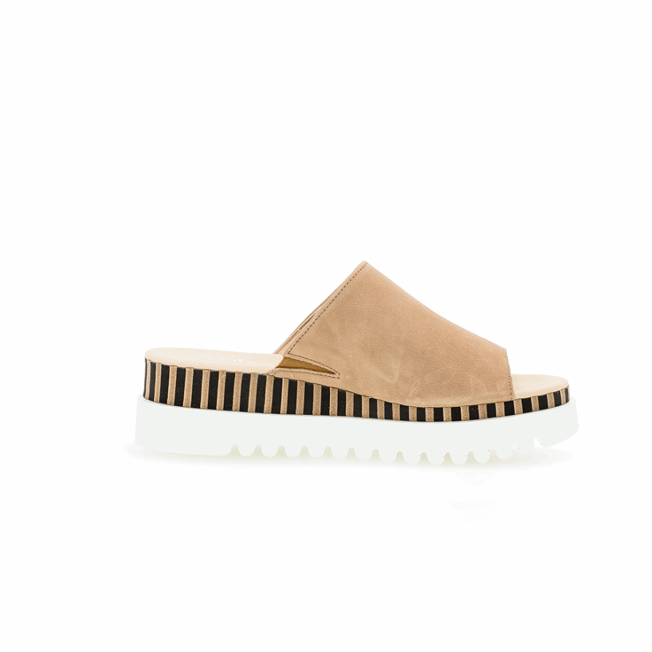 Platform Slipon Sandal Gabor Caramel