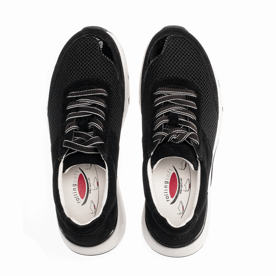 Rolling Soft Trainer Black Gabor