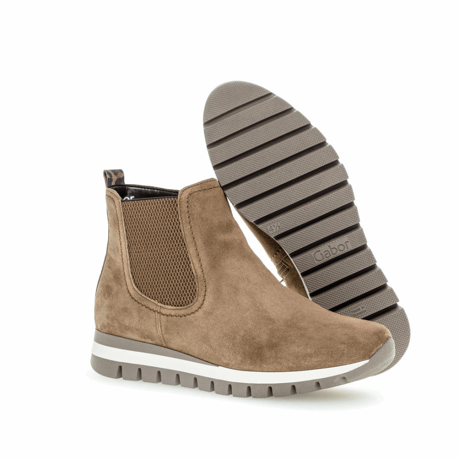 Wedge Bootie Gabor Medium Brown