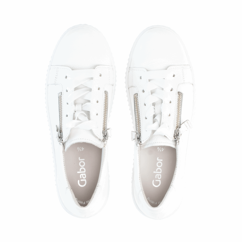 White Gabor Sneaker