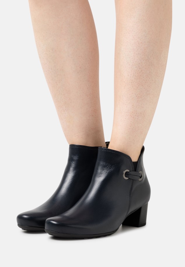 Dark Blue Classic Ankle Boots Gabor