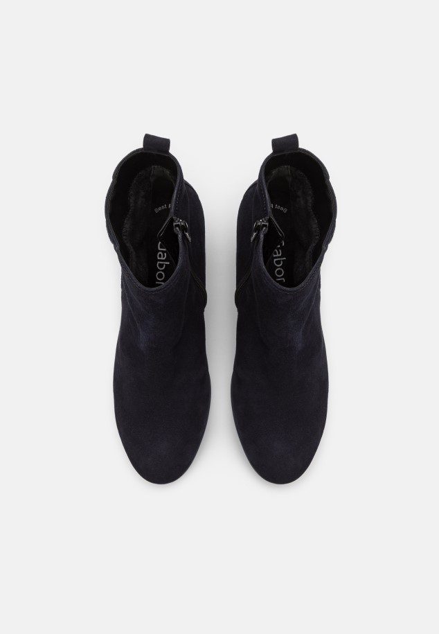 Dark Blue Classic Ankle Boots Gabor