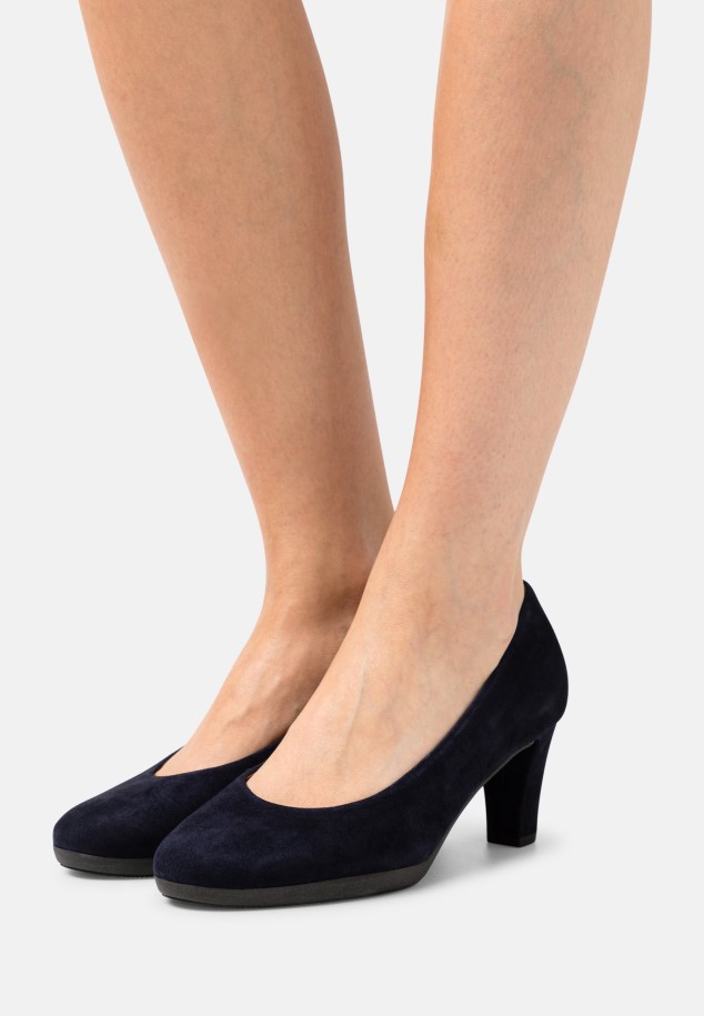Dark Blue Gabor Classic Heels
