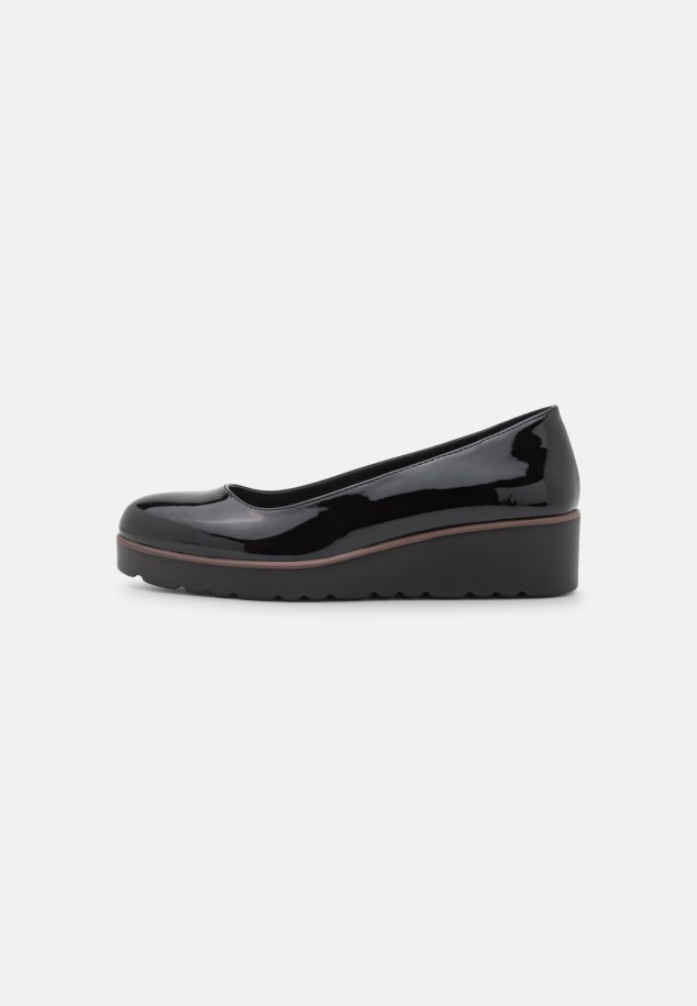 Black Gabor Platform Heels Women