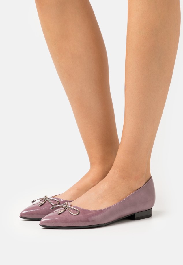 Grey Gabor Ballet Pumps
