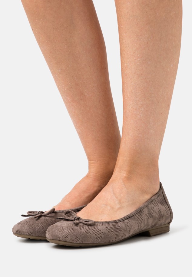 Grey Gabor Ballet Pumps