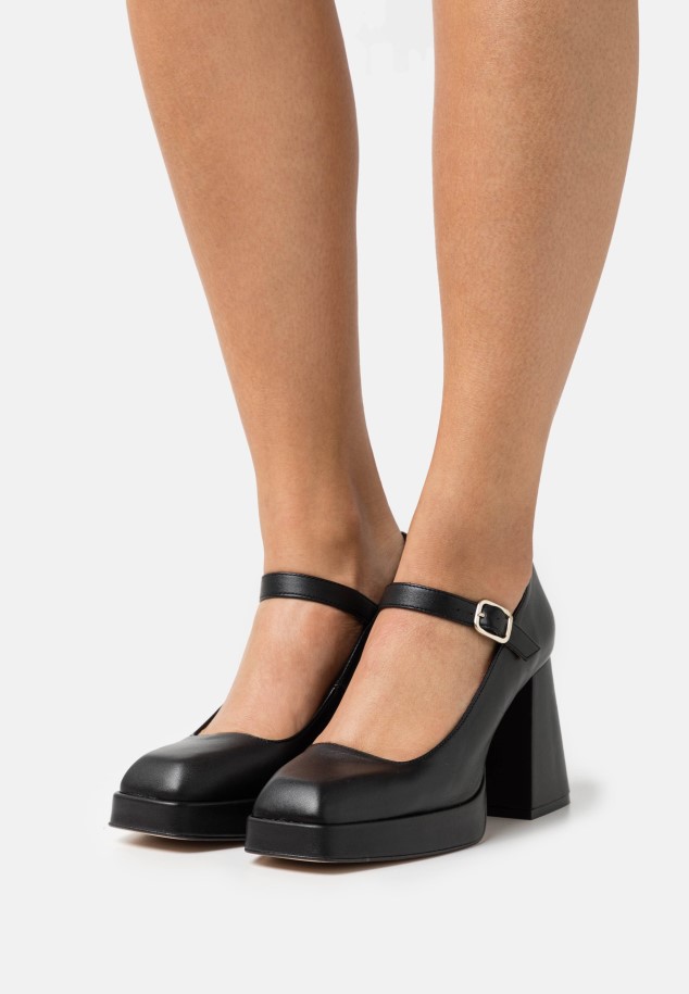 Gabor Black Wide Fit Maeve - Classic Heels